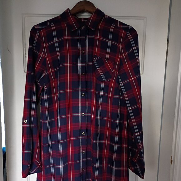 Tommy Hilfiger Tops - Tommy Hilfiger Large Plaid Long Shirt